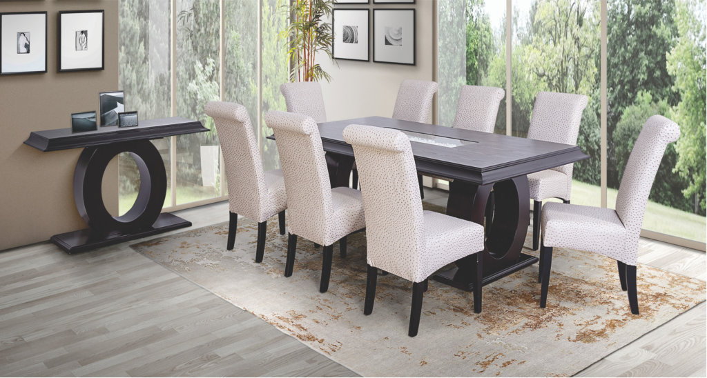 9Pc AVALON DINING SET (EXCL SERVER)