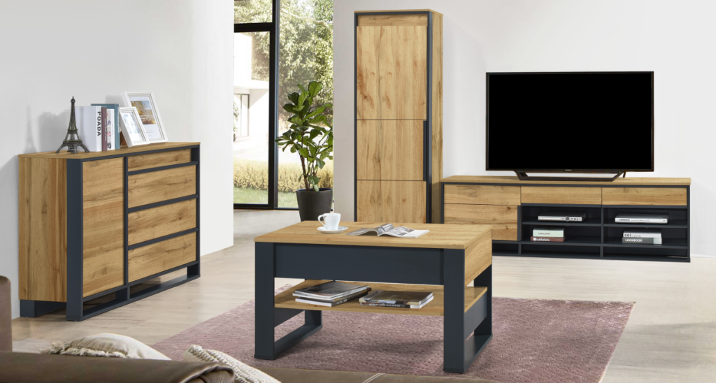 HANOMI PLASMA STAND , SIDE UNIT , COFFEE TABLE , CHEST SET