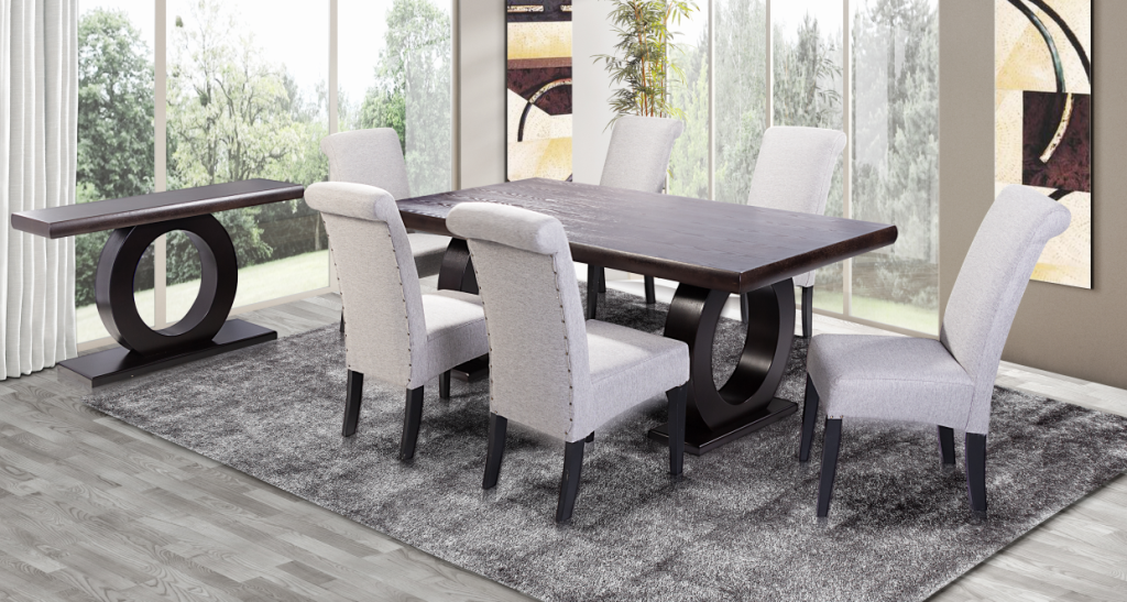 7 Pc KNIGHT DINING SET (EXCL SERVER)