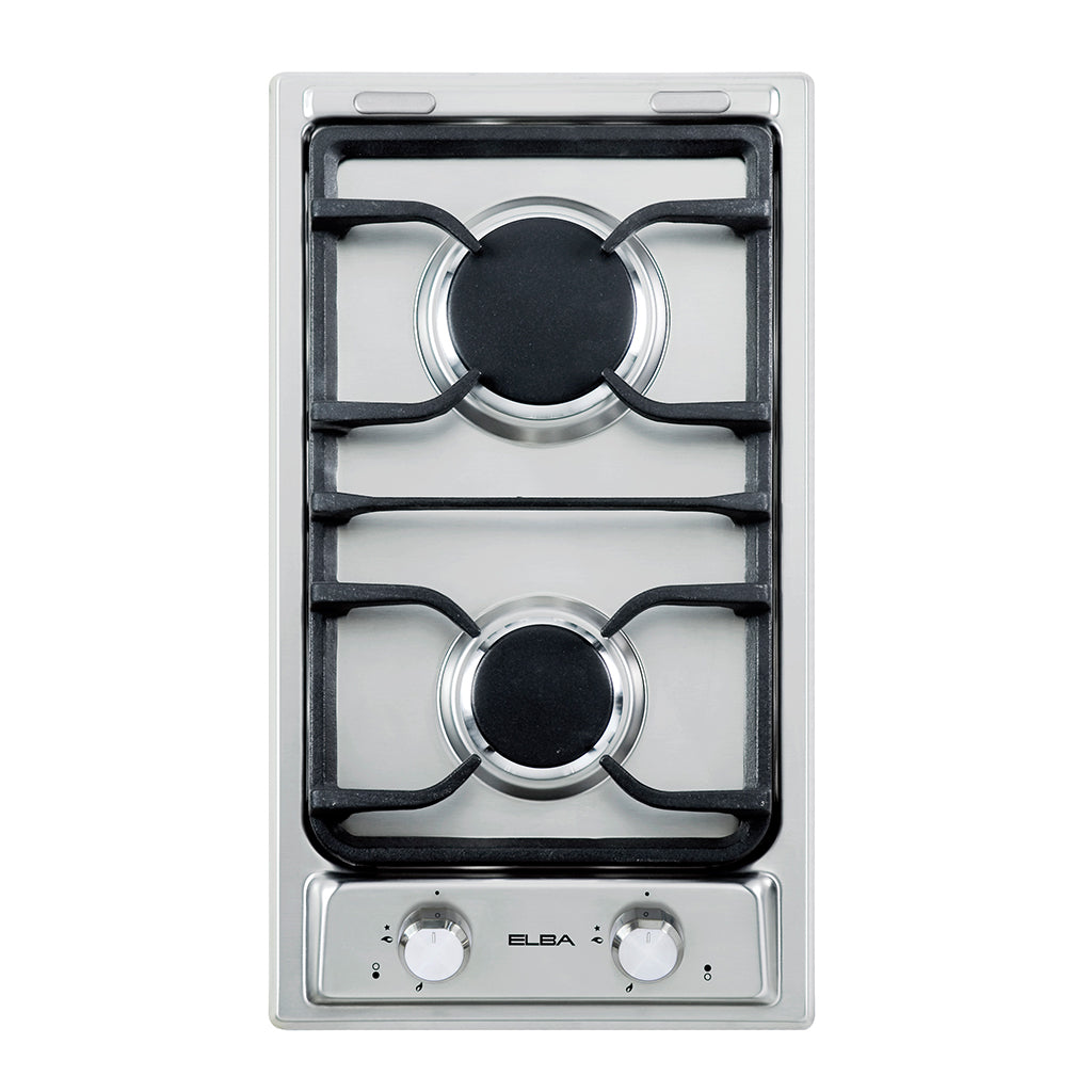 ELBA 30CM 2 BURNER GAS HOB-STAINLESS STEEL 02/EE35-200XD