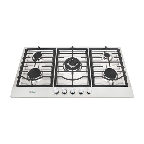 TOTAI 5 BURNER GAS HOB STAINLESS STEEL -  03/TS5BNR-SS