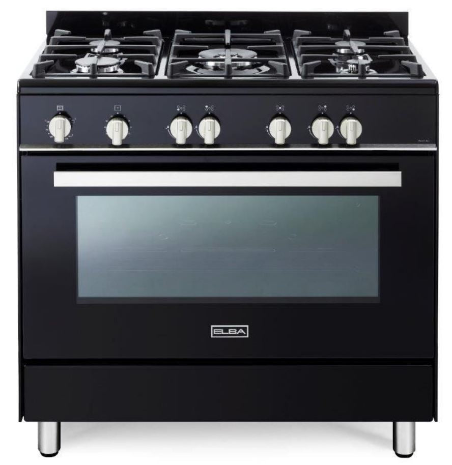 Elba Classic Black 90cm Full Gas Cooker 01/9CX828B1