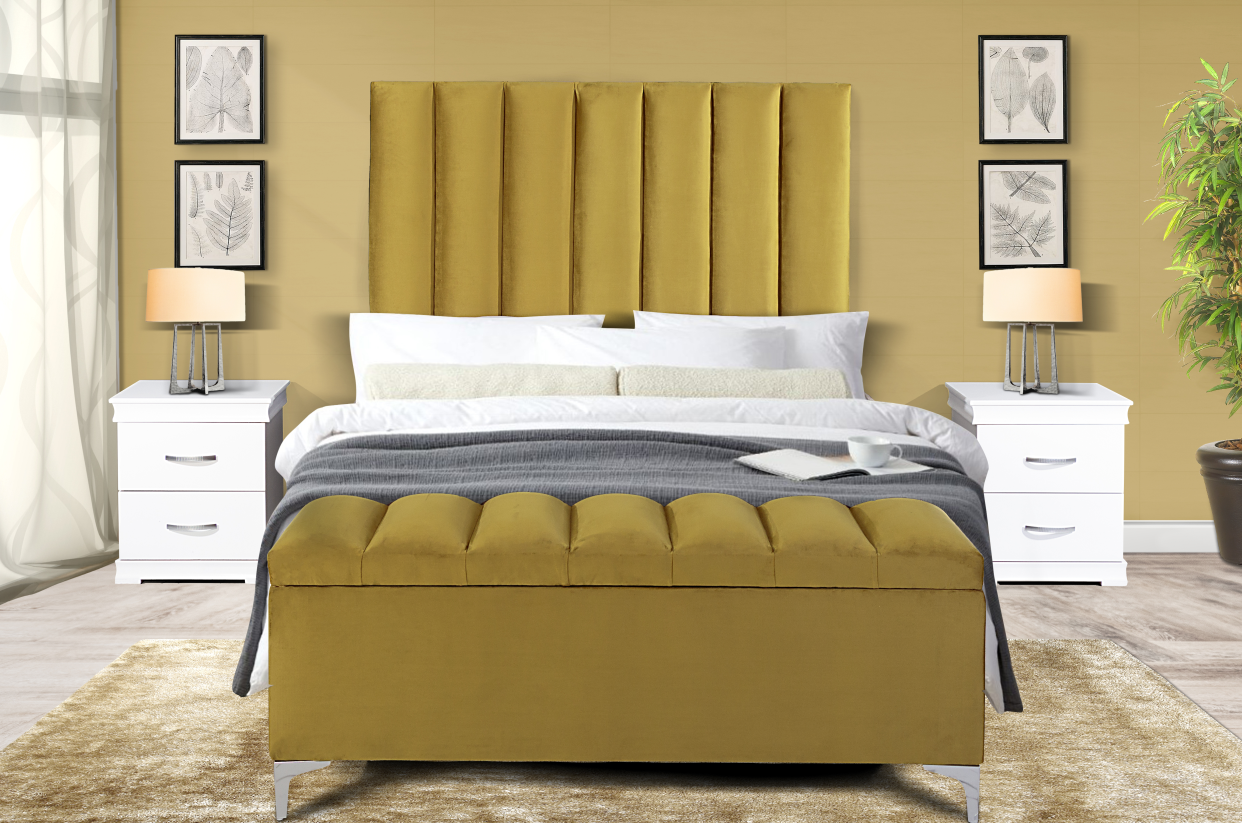 GALAXY HEADBOARD + BLANKET BOX - WASABI (EXCLUDES PEDESTALS)