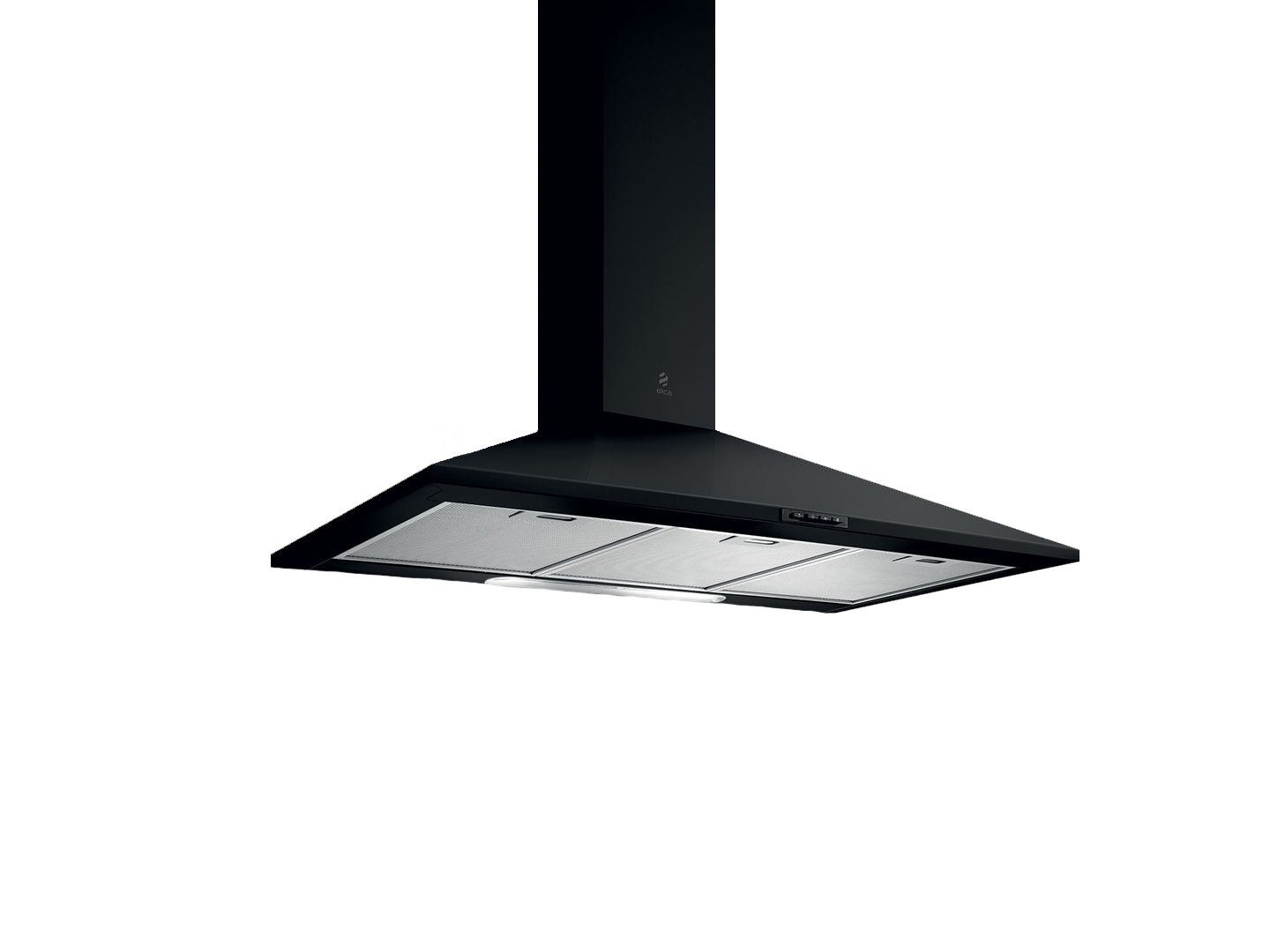 ELICA 60CM PYRAMID STYLE COOKER HOOD- BLACK 10/MISSY60 BLK