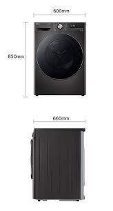 LG 10kg Platinum Black Dual Inverter Heat Pump Tumble Dryer – RH10V9ZV2W