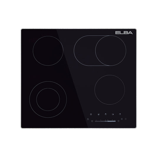 ELBA CLASSIC 60CM 4 ZONE CERAN HOB- BLACK  02/LT4-01