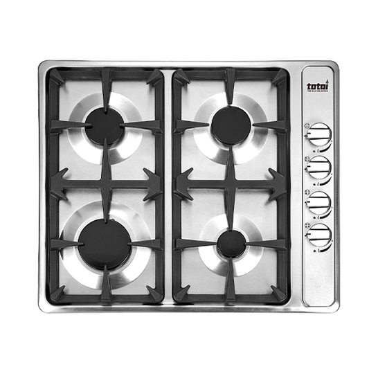 TOTAI 60CM 4 BURNER GAS HOB- STAINLESS STEEL - 26/TOTG4502CB