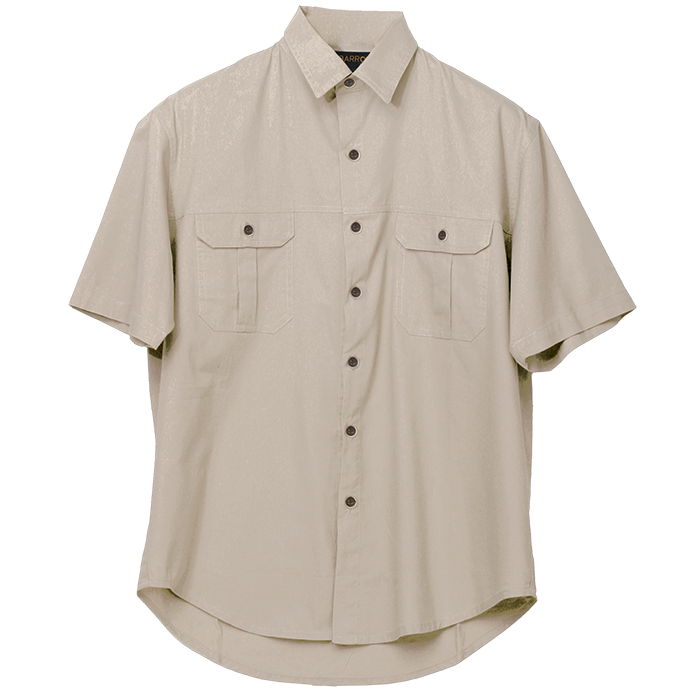 Plain Bush Shirt Mens