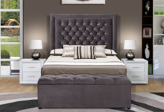NEPTUNE QUEEN HEADBOARD + BLANKET BOX (EXCLUDES PEDESTALS)