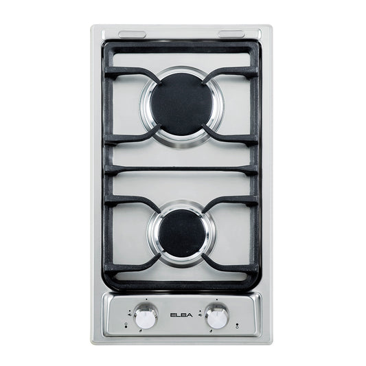 ELBA 30CM 2 BURNER GAS HOB-STAINLESS STEEL 02/EE35-200XD