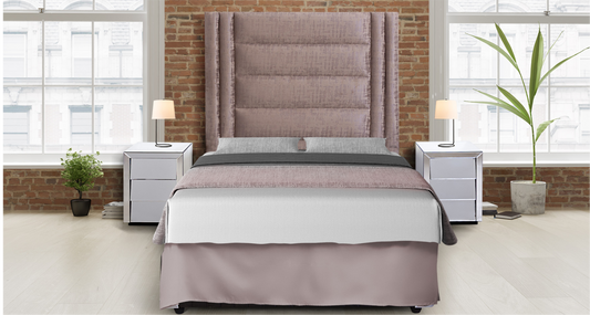 PLUTO QUEEN HEADBOARD STONE  (EXCLUDES PEDESTALS)