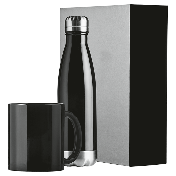 Stainless Steel Bottle & Mug Gift Set