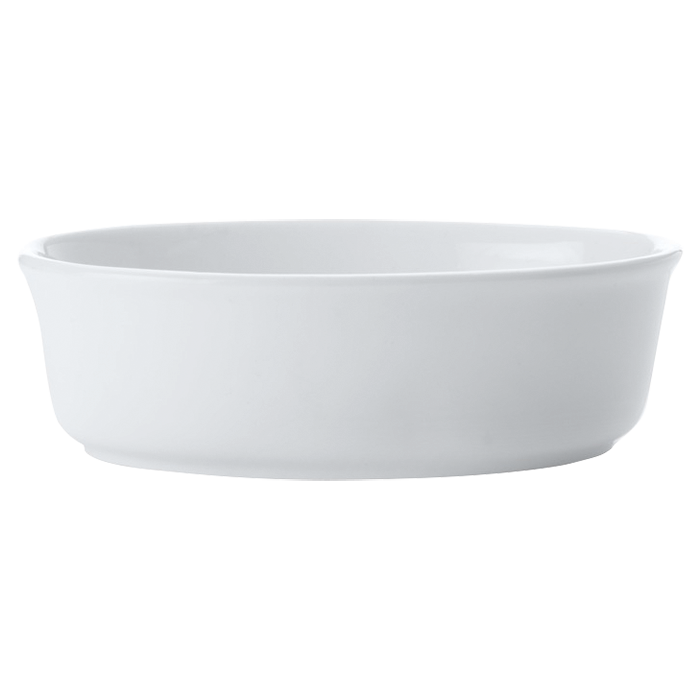 White Basics Pie Dish Oval 13CM