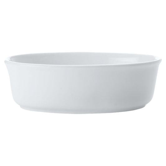 White Basics Pie Dish Oval 13CM
