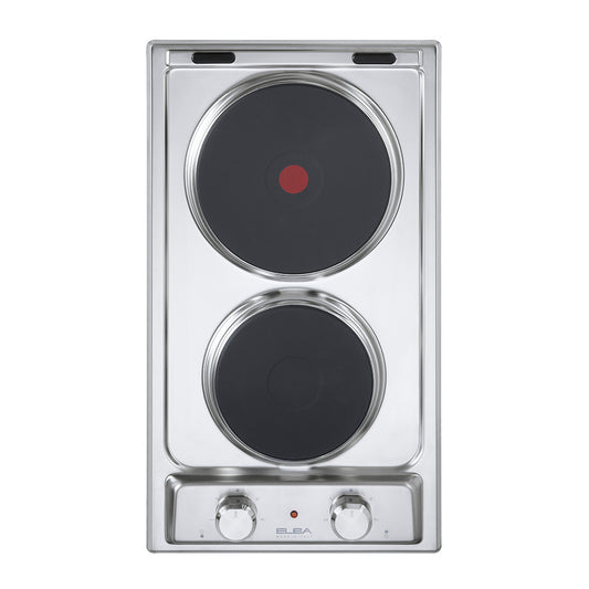 ELBA 30CM 2 PLATE ELECTRIC HOB- STAINLESS STEEL 02/EE30-020X