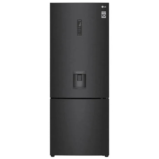 LG 446L Matte Black 70cm Combi Fridge/Freezer with Inverter Linear Compressor – GC-F569NQHM