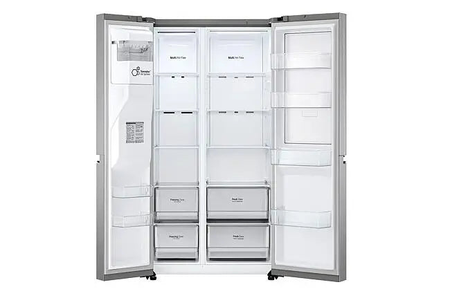 LG 674L Platinum Silver UVNano™ Side by Side Refrigerator – GC-J257SLSS