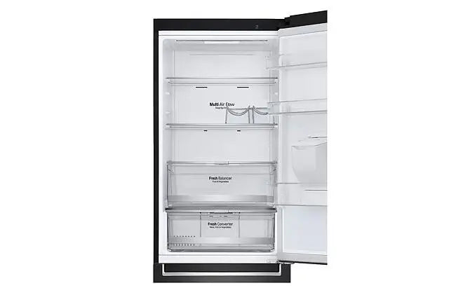 LG 373L Black Combi Fridge/Freezer with Inverter Linear Compressor – GC-F459NQDM