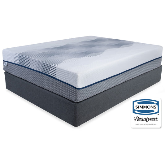 SIMMONS SELECT HYBRID QUEEN PLUSH BED SET