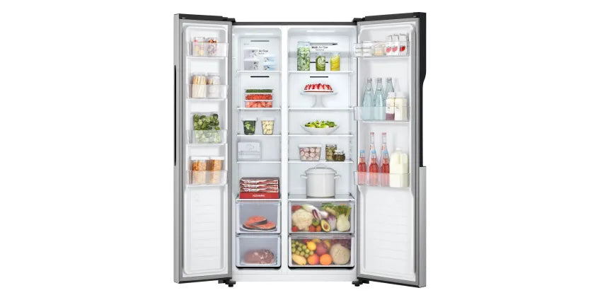 LG 519L Stainless Finish Side by Side Fridge Freezer – GCFB507PQAM